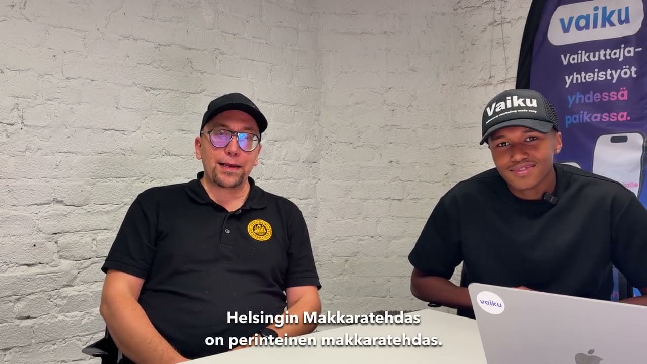 Vaiku and Helsingin Makkaratehdas in a customer story video